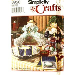 Simplicity Crafts 8950 Sewing Pattern For Home Decor Dolls & Accessories